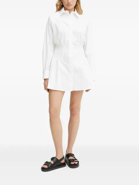 IVY OAK shirred-waist shirt dress White IO117658