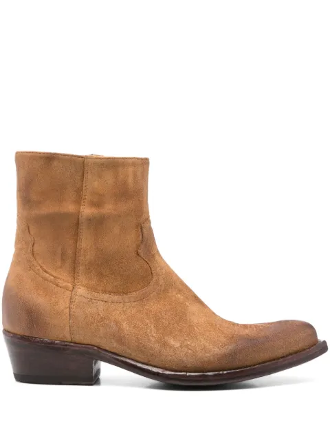 ERALDO 40mm suede zip-fastening cowboy boots Brown IVESD