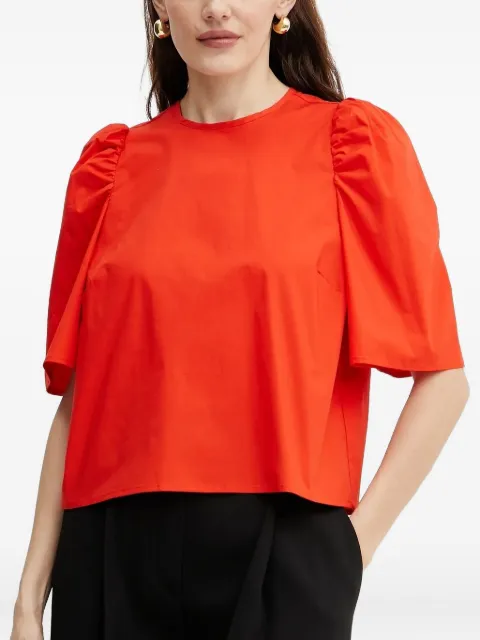 IVY OAK Elisabeth Ann puff-sleeve top Red IO112366