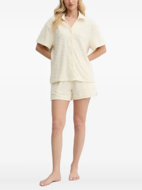 MC2 Saint Barth wave-textured shirt White 00006H