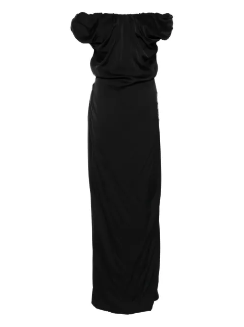 Vivienne Westwood Ginnie Amber off-shoulder maxi dress Black 1101039NW012Y