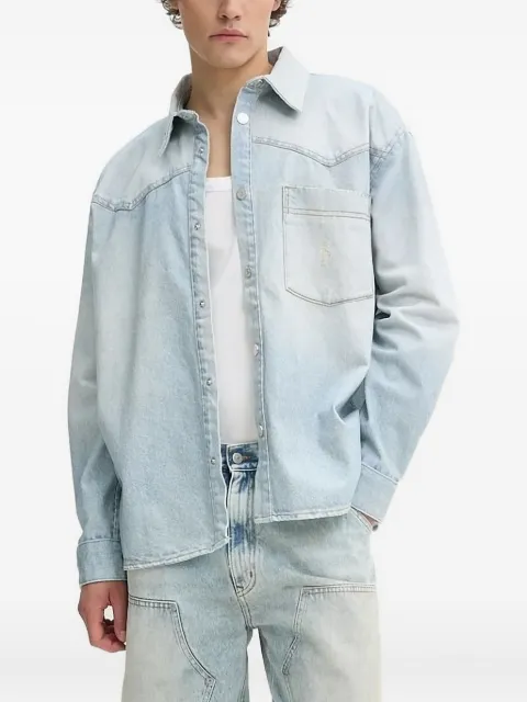 Won Hundred Zayne western-pocket denim shirt Blue 364715049