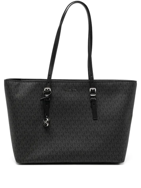 Michael Kors Large Quinn Signature Logo tote Black 30T5SQNT9V