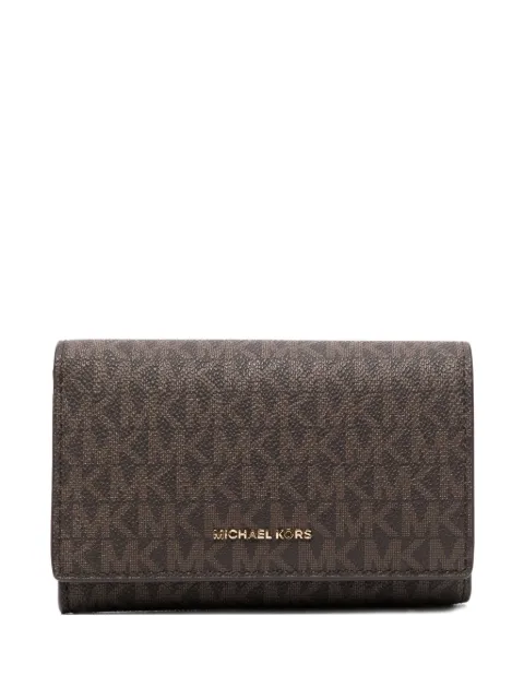 Michael Kors Logo Lettering Long wallet Brown 32T5GJ6D9B