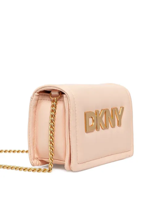 DKNY Maggie logo-lettering chain bag Pink R44GKB74