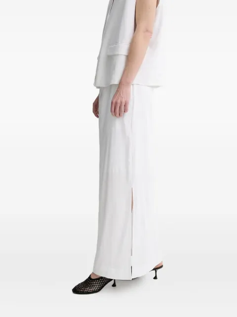 Gestuz side-split maxi skirt White 10910283
