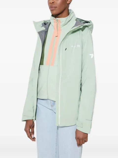Columbia hooded logo-detail jacket Green 2071421