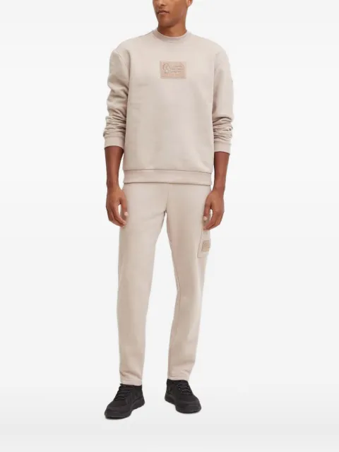 Columbia logo-patch crew-neck sweatshirt Neutrals 2090811