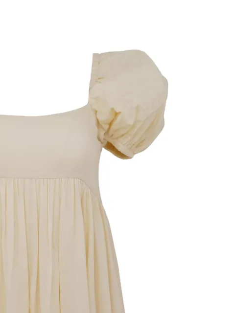 AZEEZA puff-sleeve maxi dress Neutrals RORYMIDICOTTONVOILEBEIGE