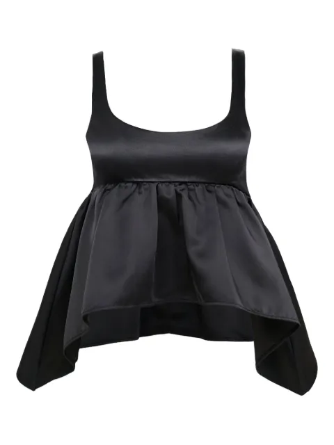 AZEEZA Esme satin top Black ESMETOPCUPROSATINBLACK