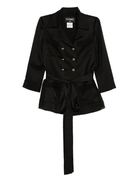 CHANEL Pre-Owned 2010 double-breasted jacket Black 176390