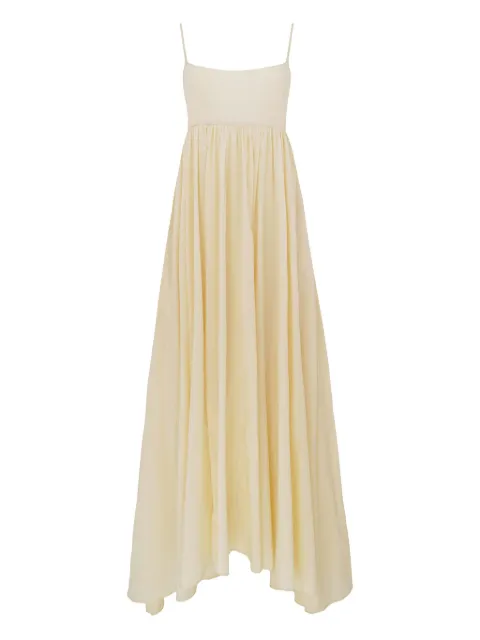 AZEEZA spaghetti-strap dress Neutrals RACHELMIDICOTTONVOILEBEIGE
