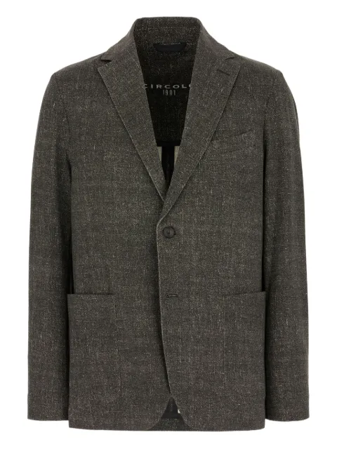 Circolo 1901 speckled two-button jacket Grey CN4776