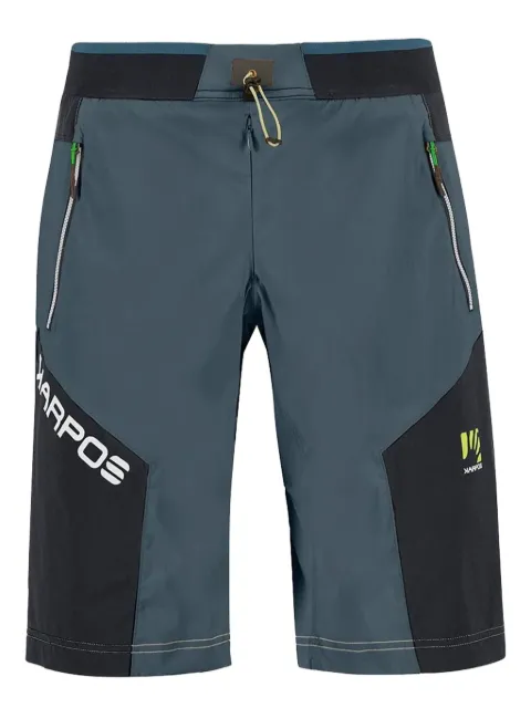 KARPOS logo-print running shorts Blue 2521007