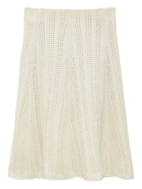 Dorothee Schumacher open-knit mini skirt Neutrals 116203