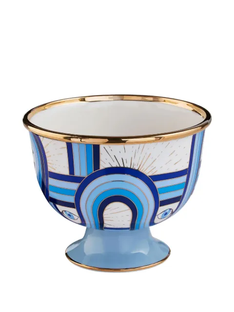Jonathan Adler decorative footed bowl Blue 33397