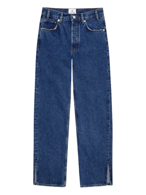 ANINE BING slit-hem jeans Blue A0611432