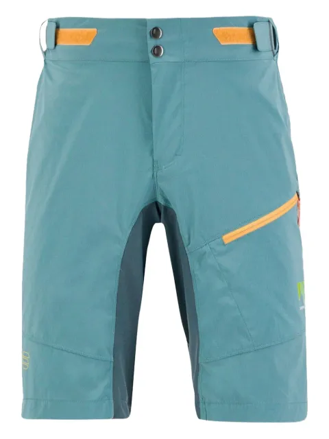 KARPOS Val Viola panelled zip shorts Blue 2501088