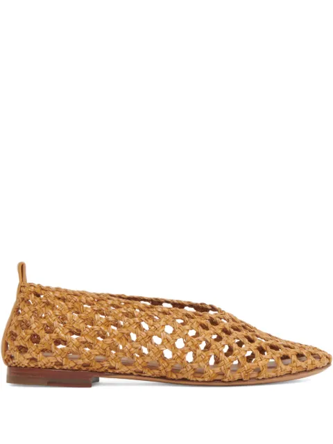 Mansur Gavriel woven slip-on ballet flats Neutrals WS25F069WUNATURAL