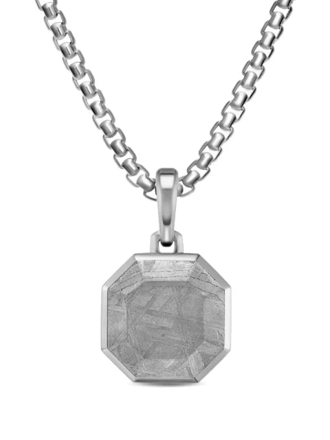 David Yurman faceted meteorite amulet Silver D35134MSSBME