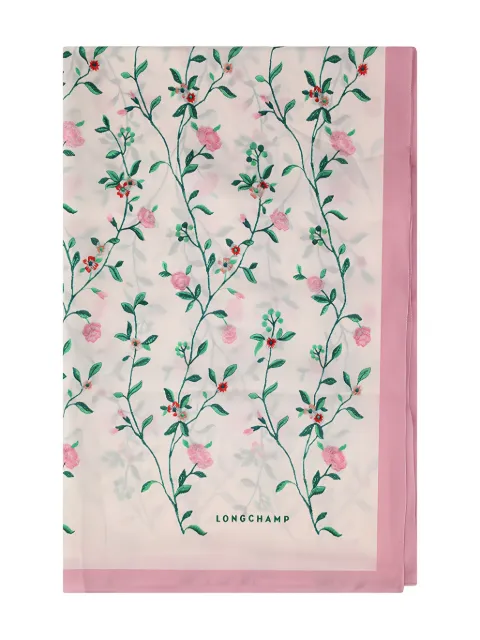 Longchamp floral-print scarf Pink 50131SOI