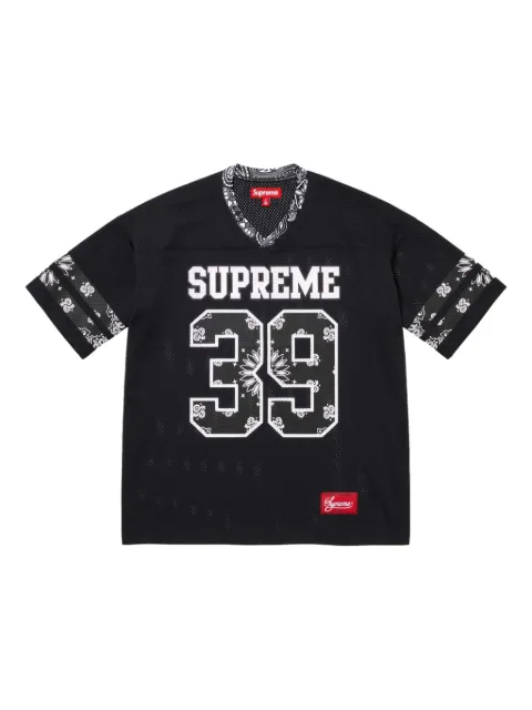 Supreme Bandana Football T-shirt Black SU25497