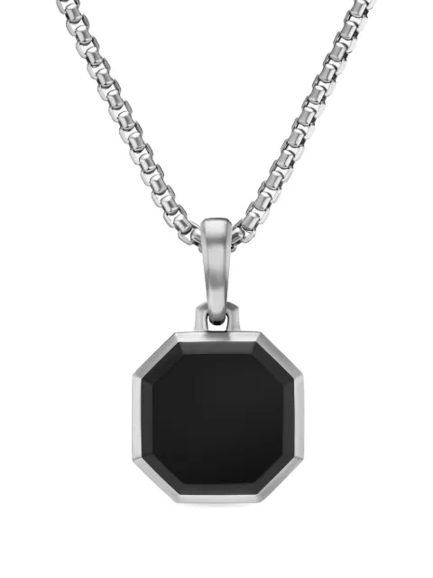 David Yurman sterling silver octagon onyx necklace Silver D35134MSSBBO