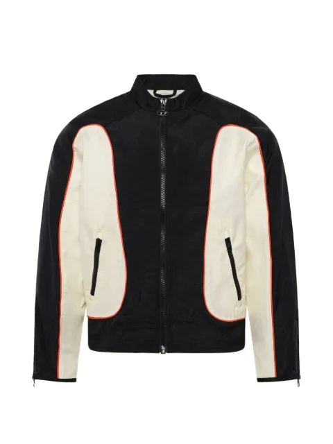 Diesel nylon jacket with color block and piping details Black A194420PDAI
