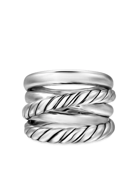 David Yurman sterling silver Five Row Cable ring Silver R18406SS
