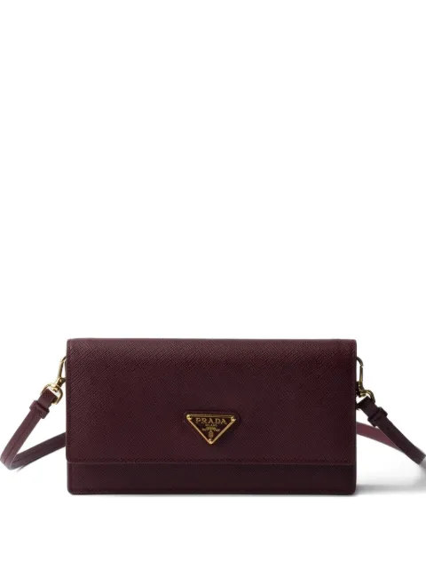 Prada leather flap wallet Red 1NF0592DB3