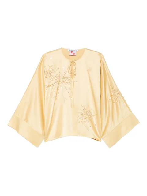 Bernadette Naomi sequin-embellishment blouse Yellow PS26RTWTOPNAOEMB