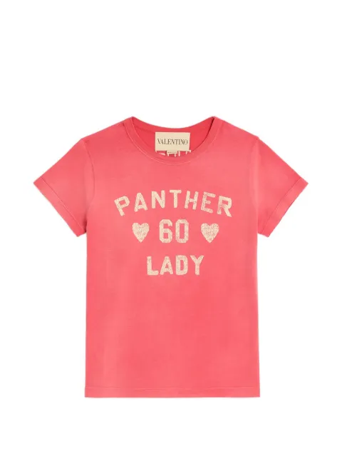 Valentino Garavani Panther Lady-print T-shirt Red BMG24Y9GL