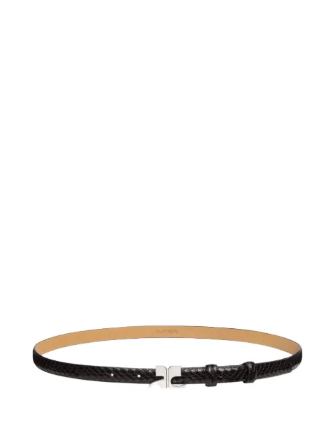 Courrèges viper effect leather belt Black 325ACE021CV0045