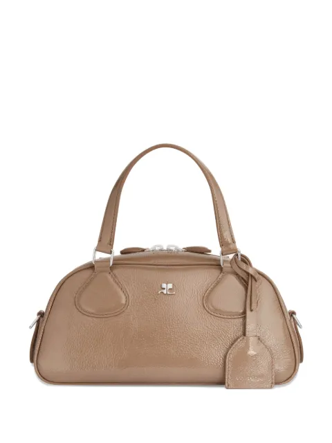Courrèges Friday leather shoulder bag Neutrals 325GSA167CR0043