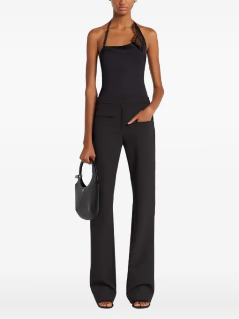 Courrèges lace-trimmed camisole top Black 325CTO428VI0073