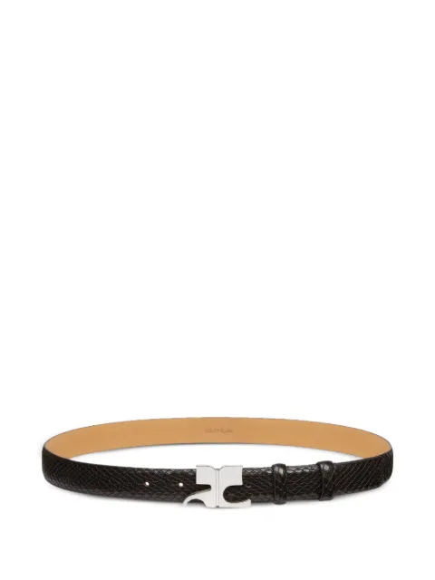 Courrèges Viper leather belt Black 325ACE020CV0045