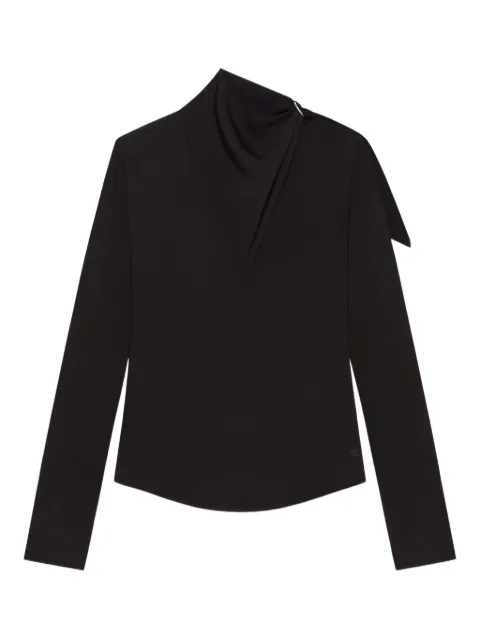 Courrèges asymmetrical blouse Black 325CTO442PL0147