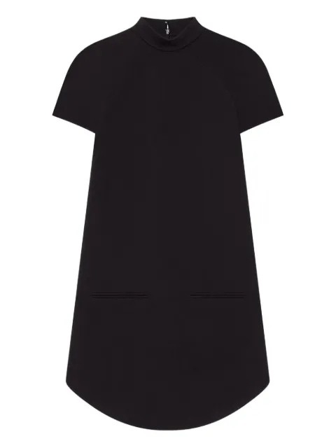 Courrèges high-neck short-sleeve dress Black 325CRO681WO0143