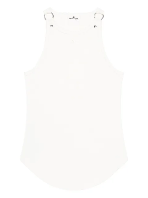 Courrèges sleeveless top White 325JDE142JS0194