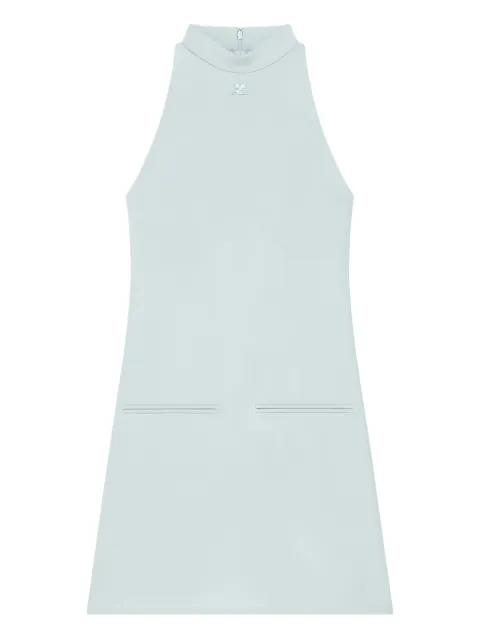 Courrèges high-neck pocket dress Blue 325CRO696PL0159