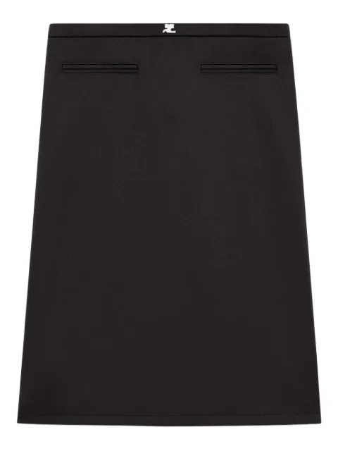 Courrèges tailored high-waisted skirt Black 325JJU296JS0250