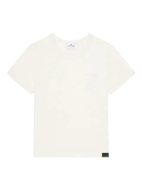 Courrèges crew-neck logo t-shirt White 325JTS217JS0233