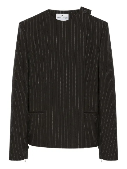 Courrèges pinstriped blazer Black 325CVE132PL0224