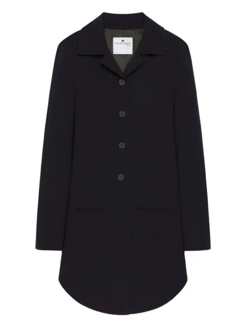 Courrèges tailored button-front coat Black 325CMA227WO0143