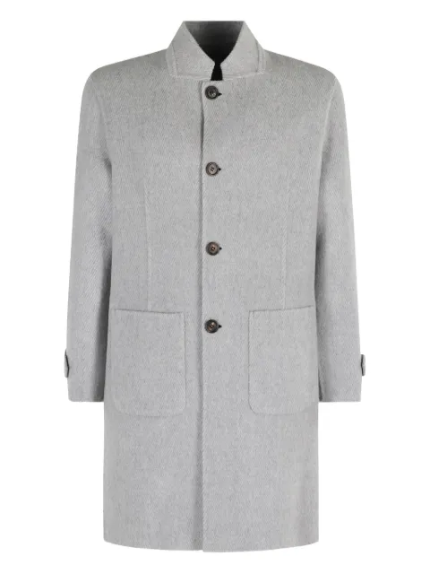 Eleventy herringbone reversible coat Grey L75CAPL07BTCRNTES0L