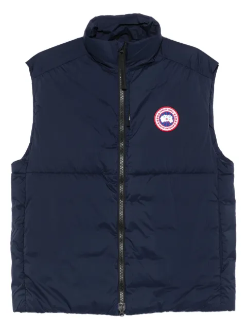Canada Goose Lodge logo-patch quilted gilet Blue 4160M