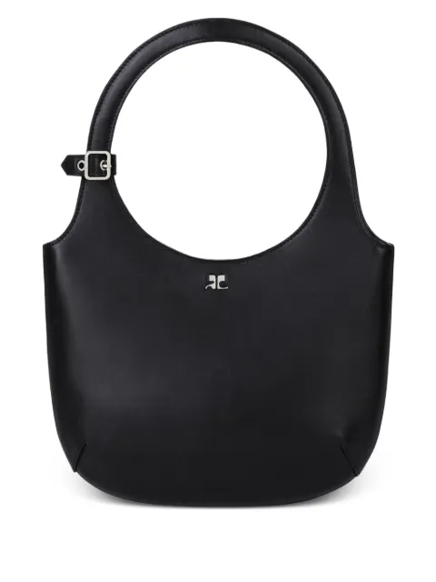 Courrèges Holy leather shoulder bag Black 325GSA102CR0065