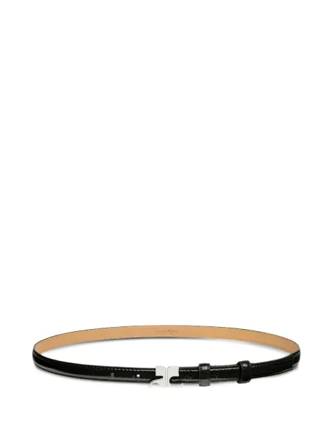Courrèges AC-buckle leather belt Black 325ACE021CR0043