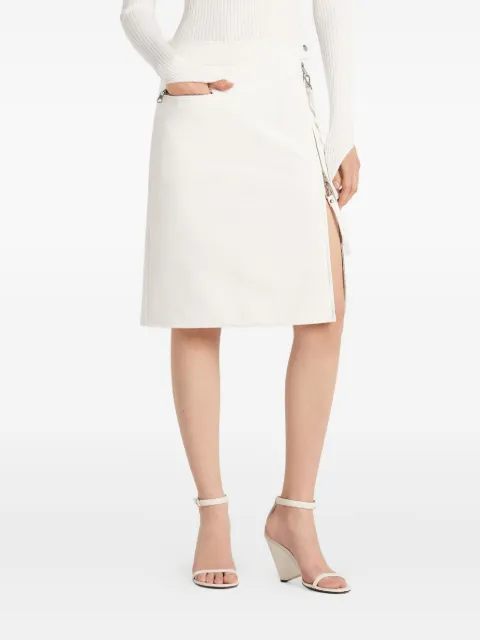 Courrèges zip-fastening skirt White 325CJU311VY0014