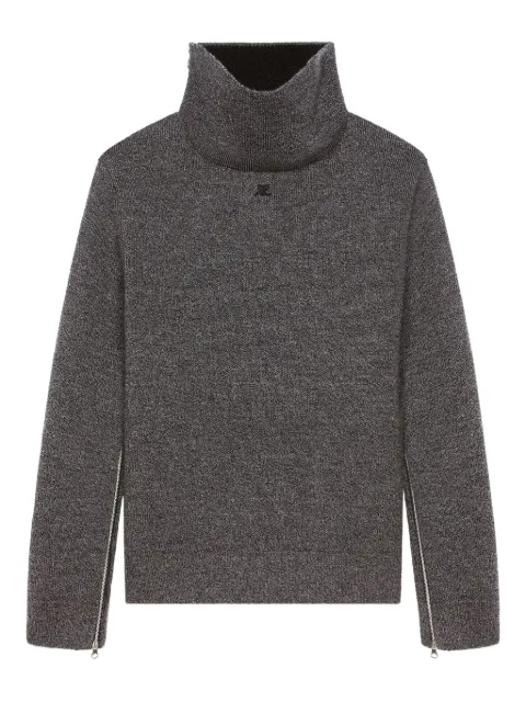 Courrèges high-neck sweater Grey 325MPU249FI0036
